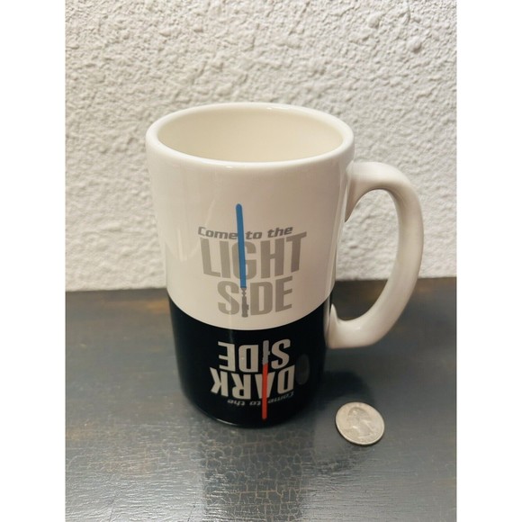STAR WARS-Lucasfilm-Light Side/Dark Side-Double Sided Flip Coffee Mug-2012-Used - Picture 10 of 10